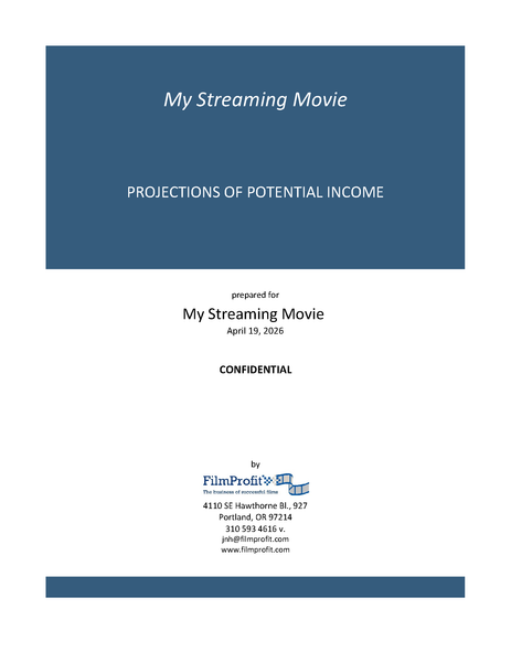 Filmmaker's Streaming Release Financials Package